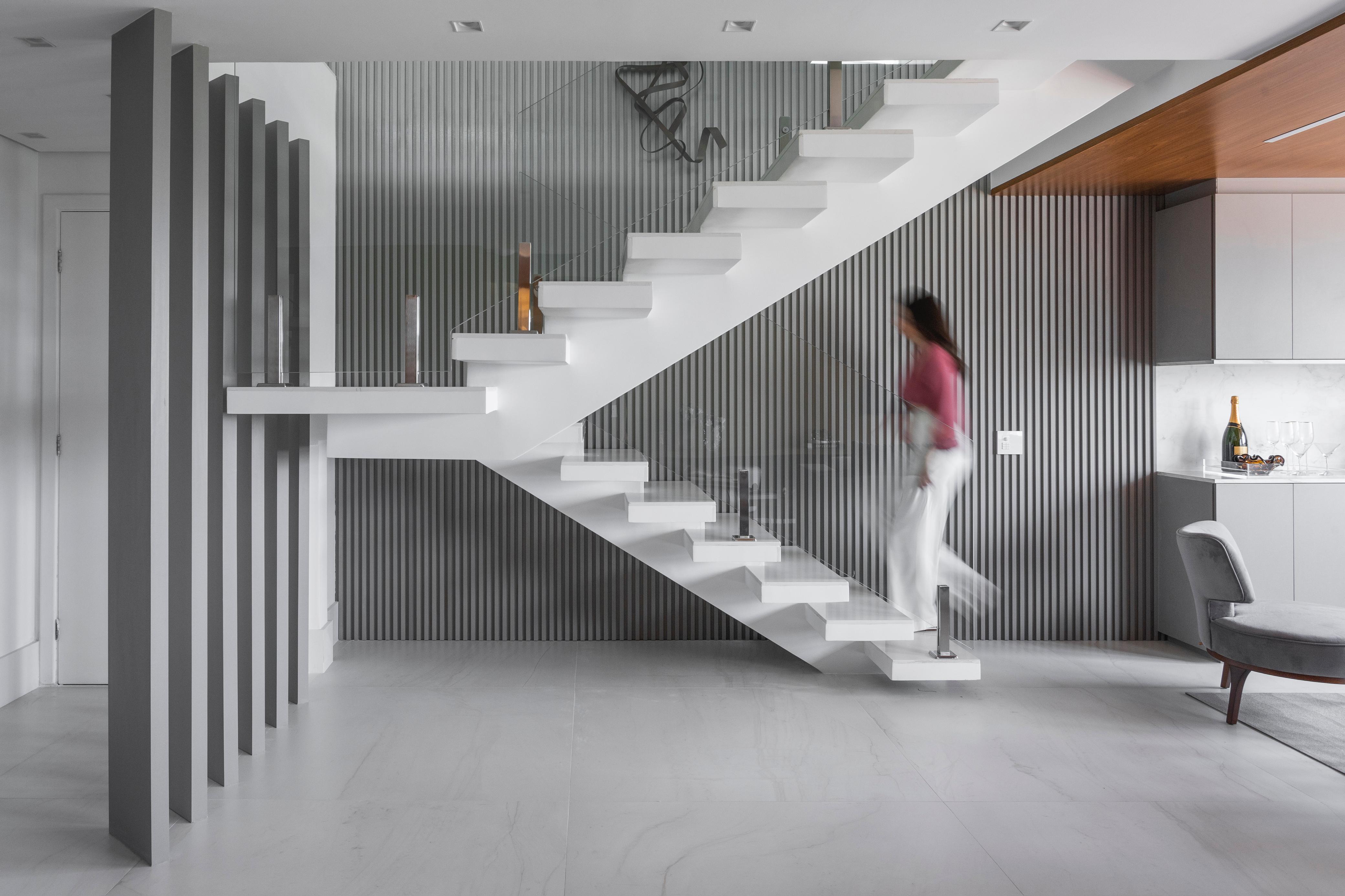 Modern architectural interior highlighting material texture and spatial flow